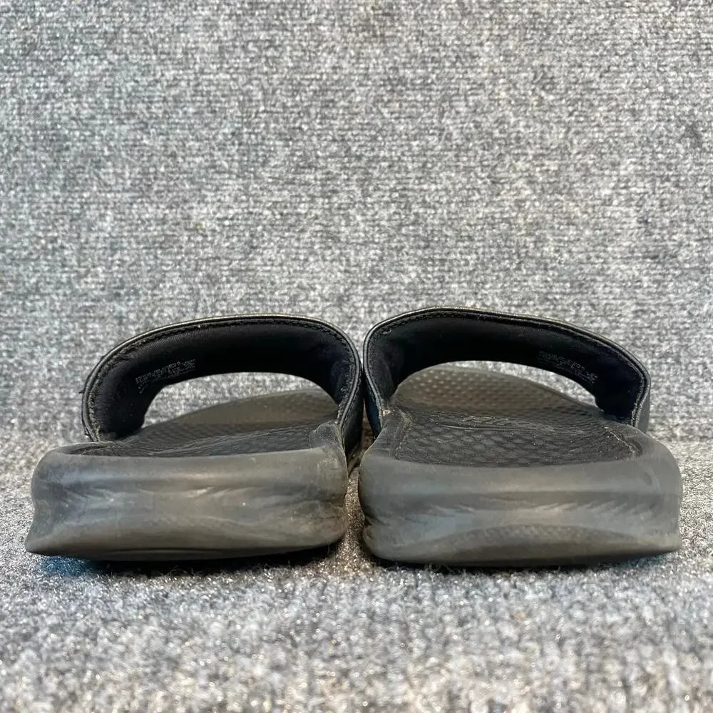 Nike Benassi Swoosh Mens Slide Sandals Black White Comfort Sport Pool Slides 9